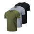 frueo Men's 3 Pack Workout Shirts  Short Sleeve Athletic T-Shirts