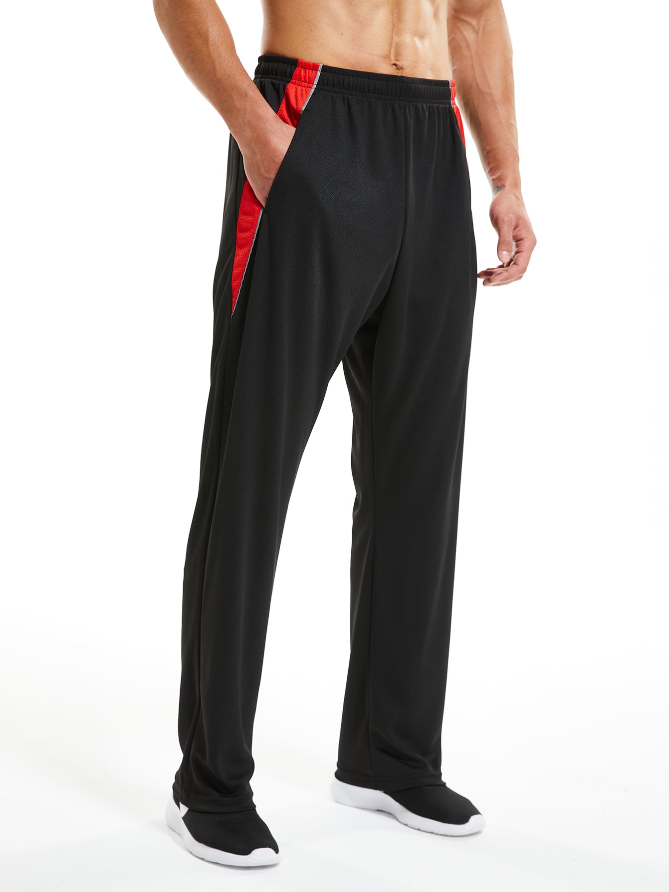 Men's Pants with Pockets Open Bottom