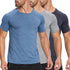 3 Pack Running Top Men  Sport  Short Sleeve Breathable Wicking Tee Shirts Training Tshirts