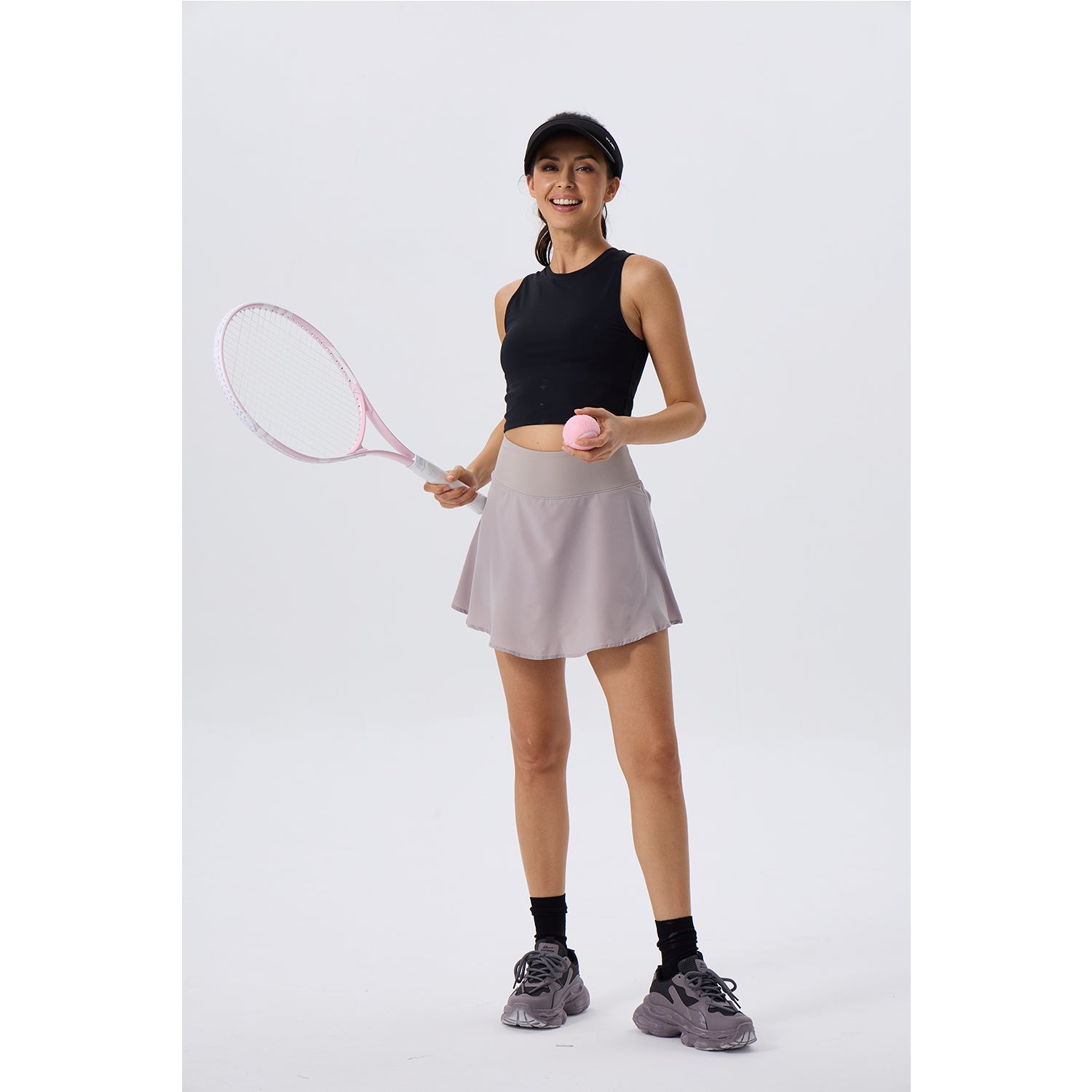 Women's Athletic Golf Skorts Lightweight Skirt Pleated with Pockets for Running Tennis Workout