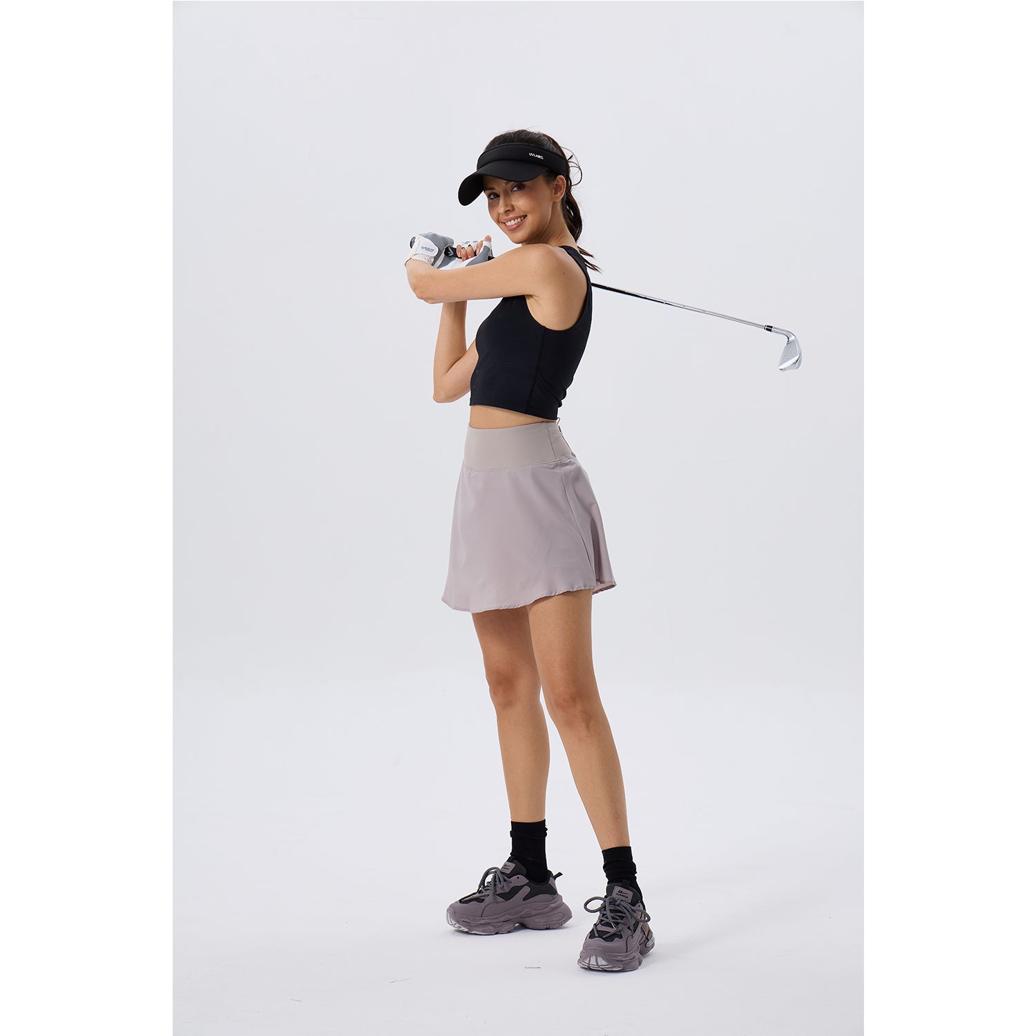 Women's Athletic Golf Skorts Lightweight Skirt Pleated with Pockets for Running Tennis Workout
