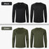 Mens Long Sleeve T-Shirts for Men 5 Pack Sports Gym T Shirts Breathable Quick Dry Running Athletic Performance Activewear Tops