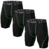 LUWELL PRO 3 Pack Compression Shorts Mens Quick Dry Running Shorts