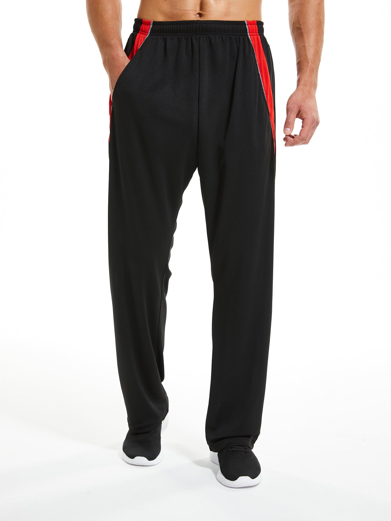 Men's Pants with Pockets Open Bottom