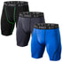 LUWELL PRO 3 Pack Compression Shorts Mens Quick Dry Running Shorts