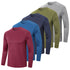 4/5 Pack Men's Long Sleeve T-Shirt Quick Dry Running Sport Gym T Shirts