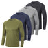 4/5 Pack Men's Long Sleeve T-Shirt Quick Dry Running Sport Gym T Shirts