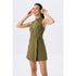 Women's Golf Dress with Shorts Zip Up Quick Dry Sleeveless Pockets Tennis Workout Dresses