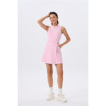 Women's Golf Dress with Shorts Zip Up Quick Dry Sleeveless Pockets Tennis Workout Dresses