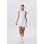 Women's Golf Dress with Shorts Zip Up Quick Dry Sleeveless Pockets Tennis Workout Dresses