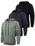 3 Pack Hoodies For Mens Casual Hooded Collar Essentials Hoodie Pullover Sweatshirts Long Sleeve Mens Shirts