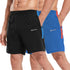 2 Pack Men's Running Shorts Gym Athletic Shorts with Zip Pockets