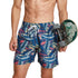 frueo 2 in 1 Swimming Trunks Men with Zipper Pocket Beach Shorts