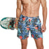 frueo 2 in 1 Swimming Trunks Men with Zipper Pocket Beach Shorts