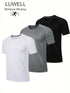 LUWELL 3pcs Men's Quick Dry Short Sleeve