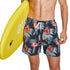 frueo 2 in 1 Swimming Trunks Men with Zipper Pocket Beach Shorts