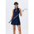 Women's Golf Dress with Shorts Zip Up Quick Dry Sleeveless Pockets Tennis Workout Dresses