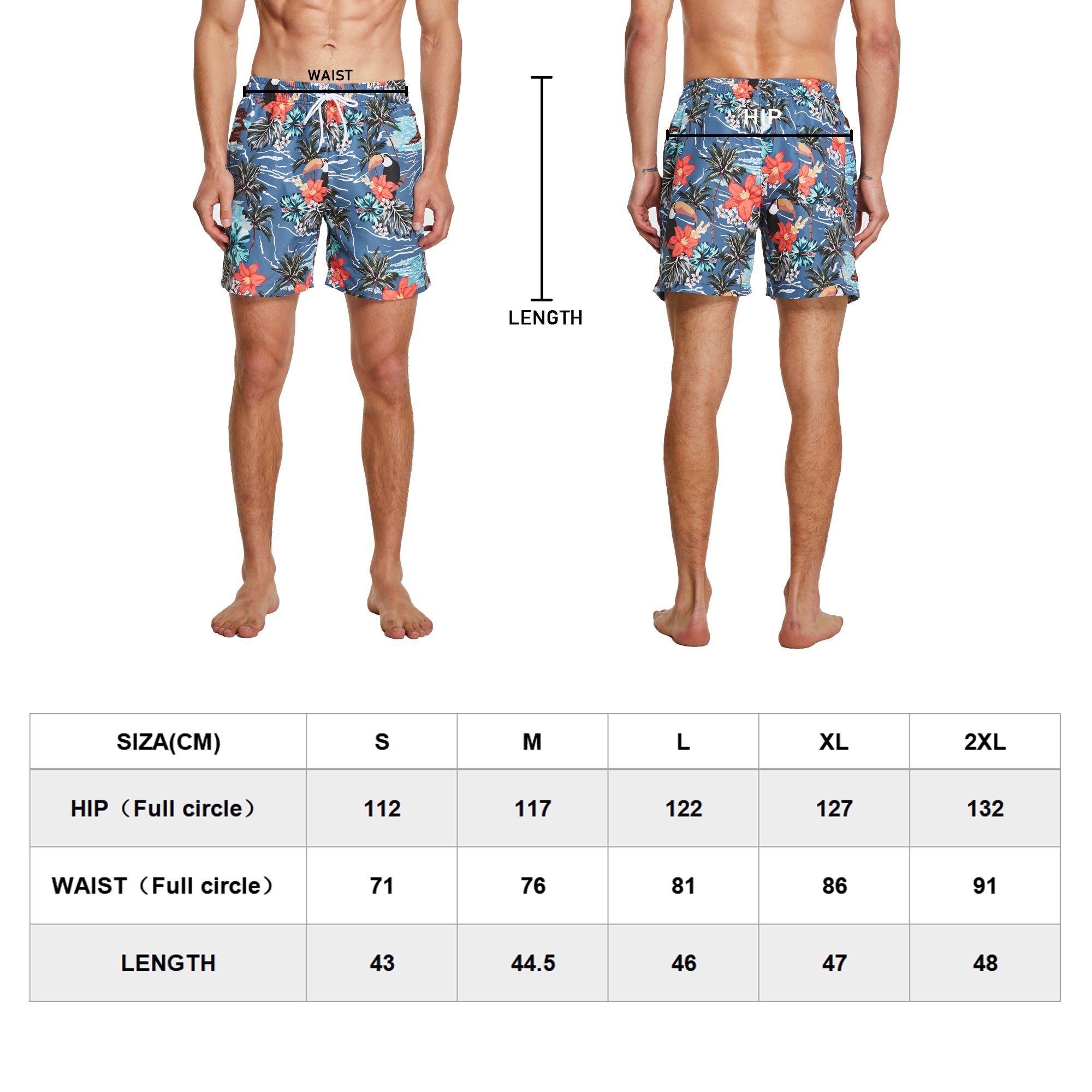 frueo 2 in 1 Swimming Trunks Men with Zipper Pocket Beach Shorts