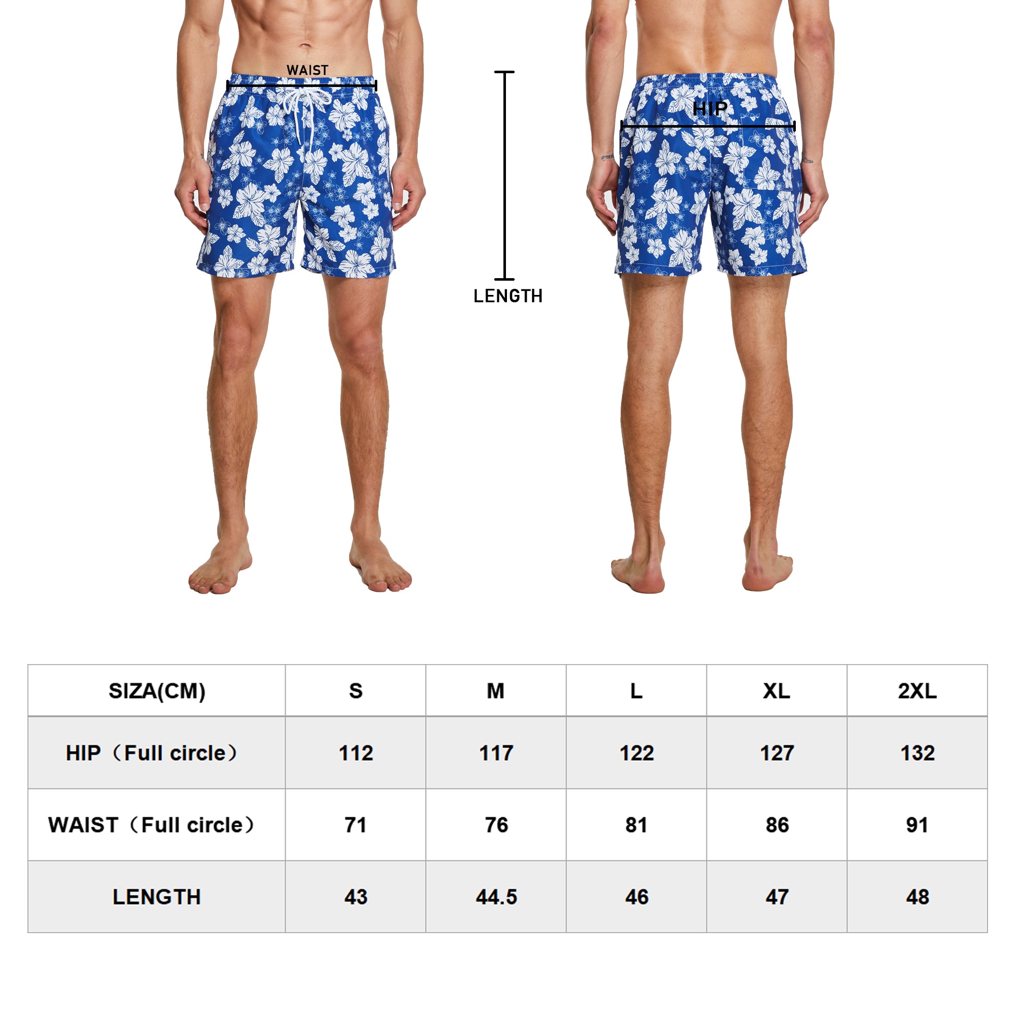 frueo 2 in 1 Swimming Trunks Men with Zipper Pocket Beach Shorts