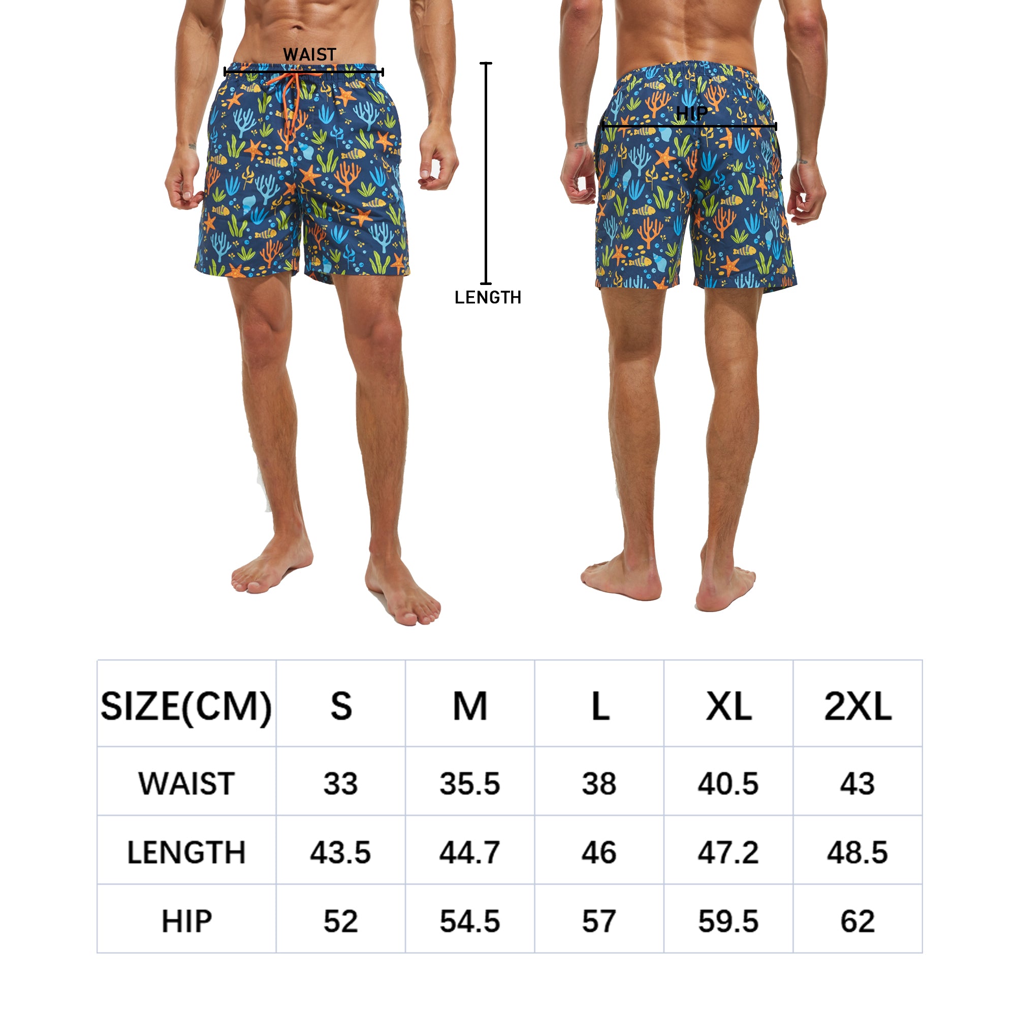 frueo 2 in 1 Swimming Trunks Men with Zipper Pocket Beach Shorts