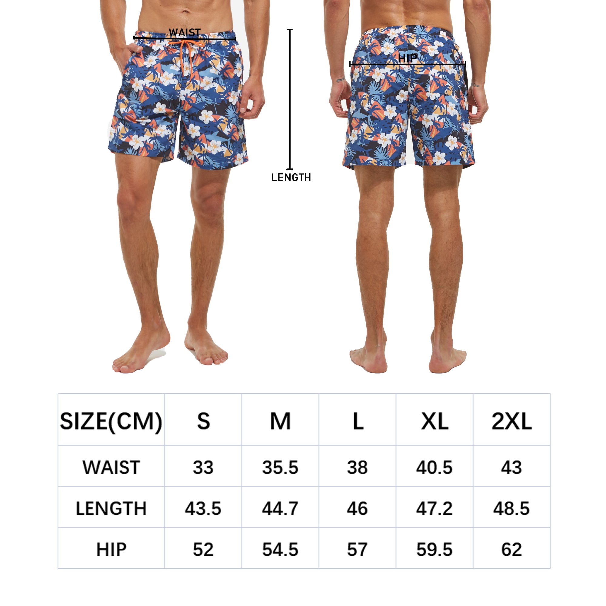 frueo 2 in 1 Swimming Trunks Men with Zipper Pocket Beach Shorts