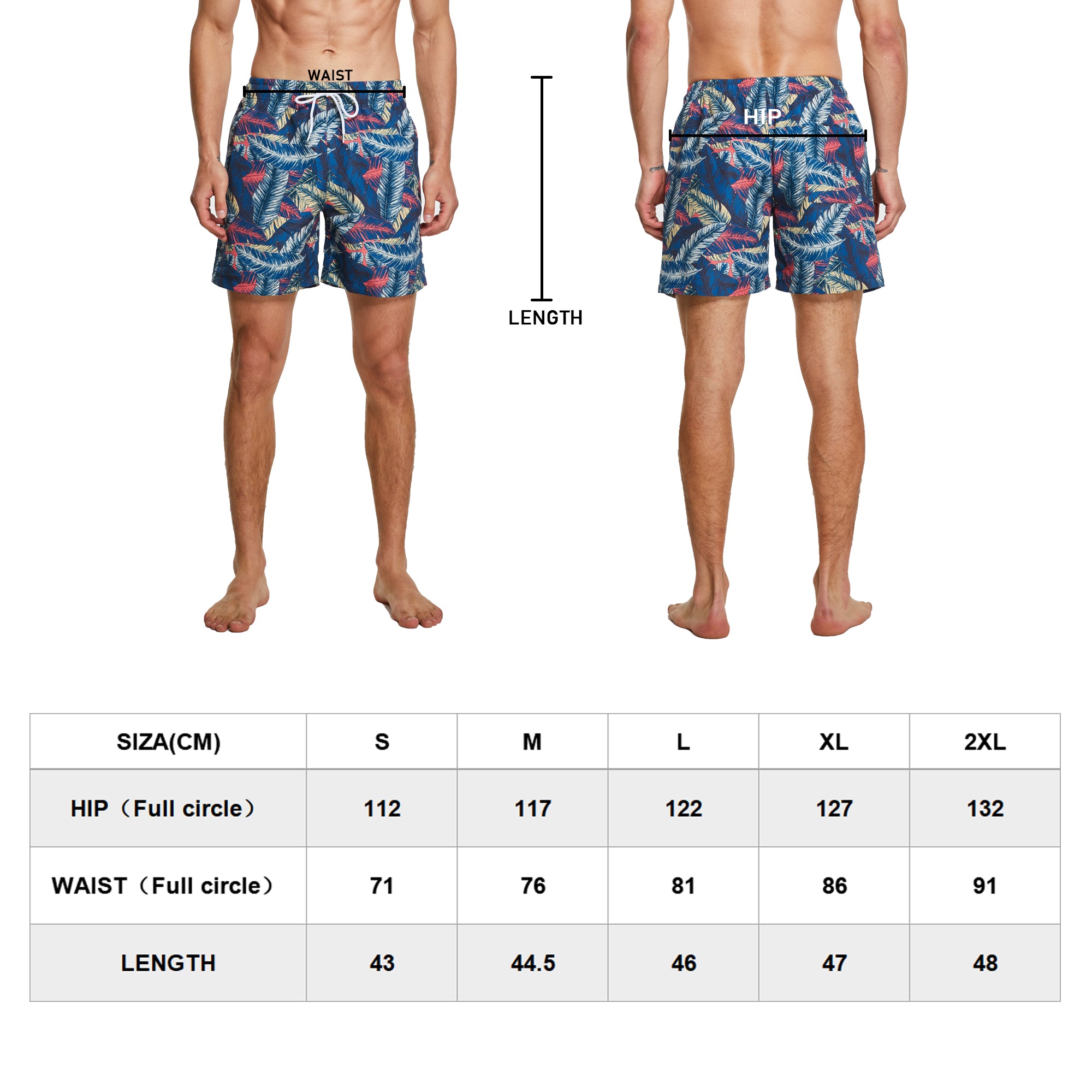 frueo 2 in 1 Swimming Trunks Men with Zipper Pocket Beach Shorts