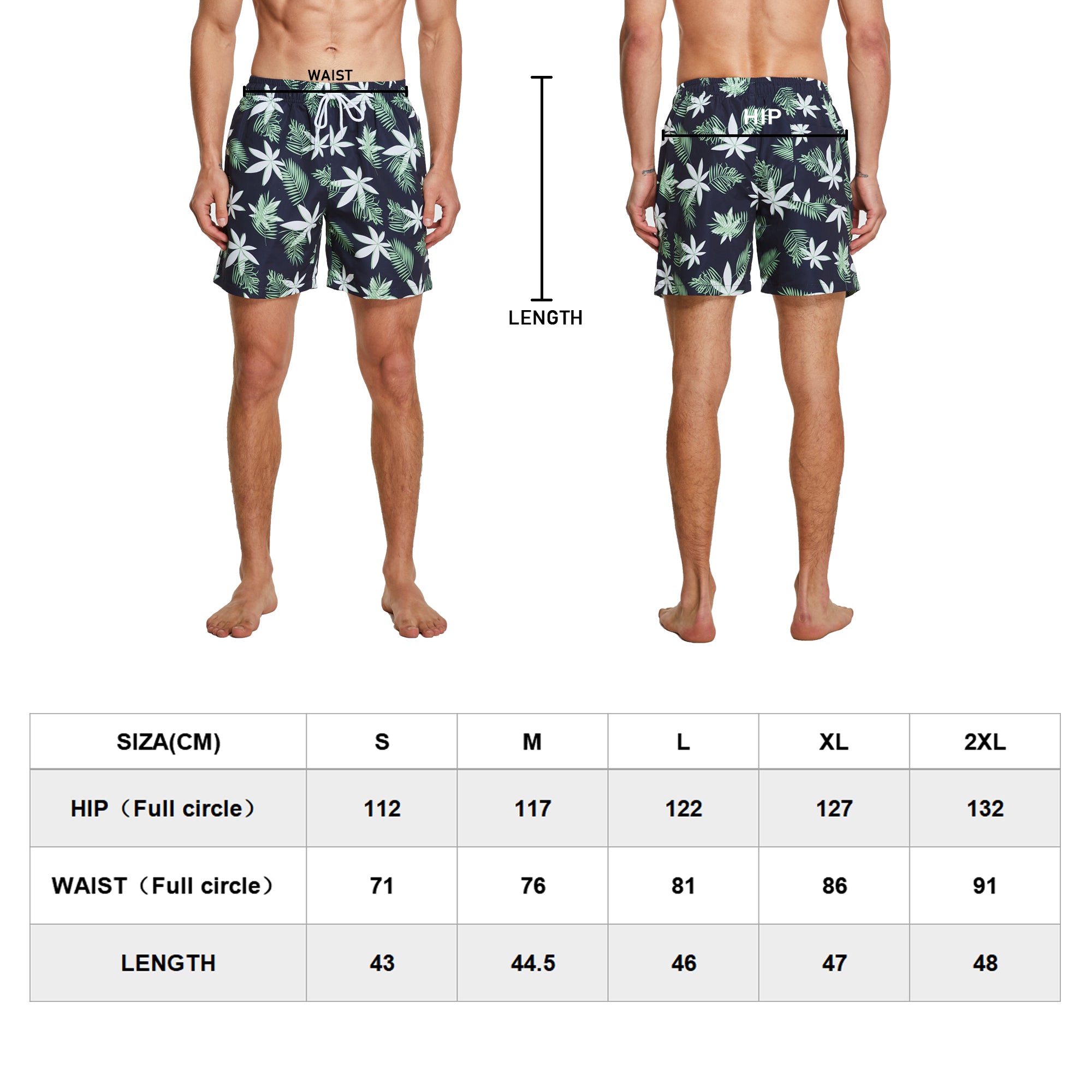 frueo 2 in 1 Swimming Trunks Men with Zipper Pocket Beach Shorts