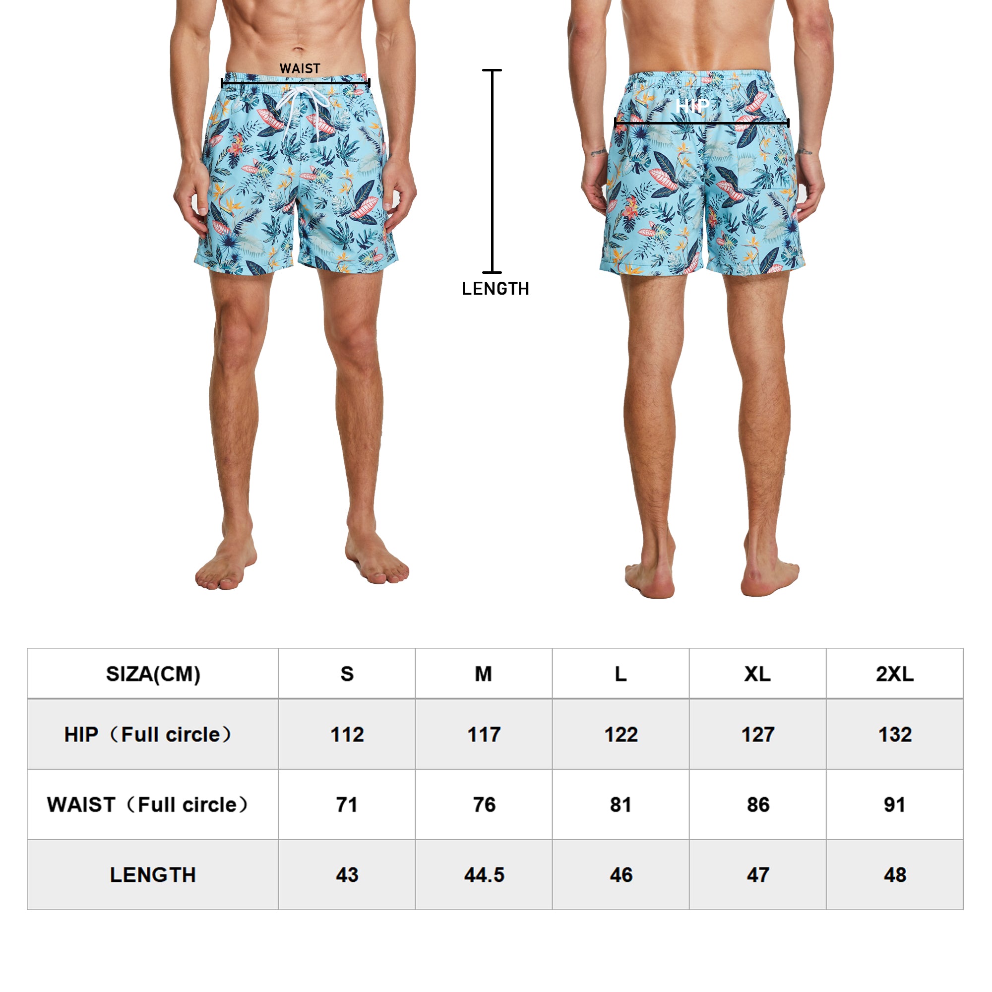 frueo 2 in 1 Swimming Trunks Men with Zipper Pocket Beach Shorts