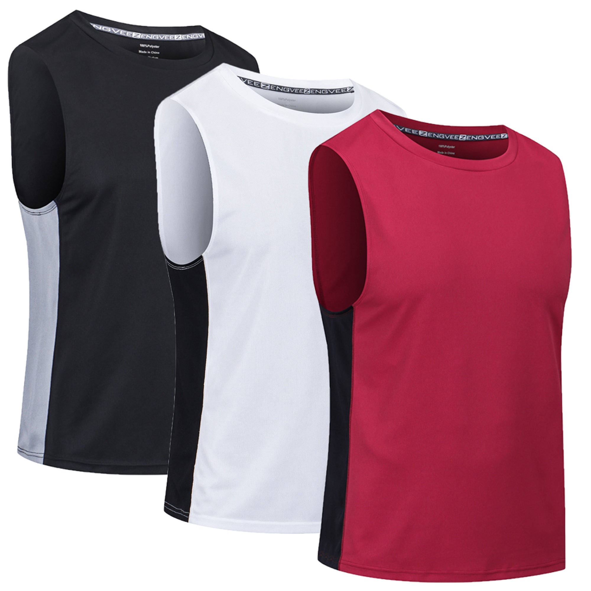 3 Pack Men's Tank Top,Sleeveless T-Shirt Vest Tops for Men