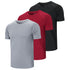 3 Pack Sport Workout Top Men  Casual Crew Neck Shirts