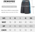 ZENGVEE 5 Pack Men's Gym Shorts with Reflective Stripe Running Quick Dry Breathable Lightweight Training Sports Workout Shorts