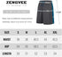 ZENGVEE 3 Pack Men's Running Shorts with Reflective Stripe Sports Quick Dry Breathable Lightweight Training Gym Workout Shorts