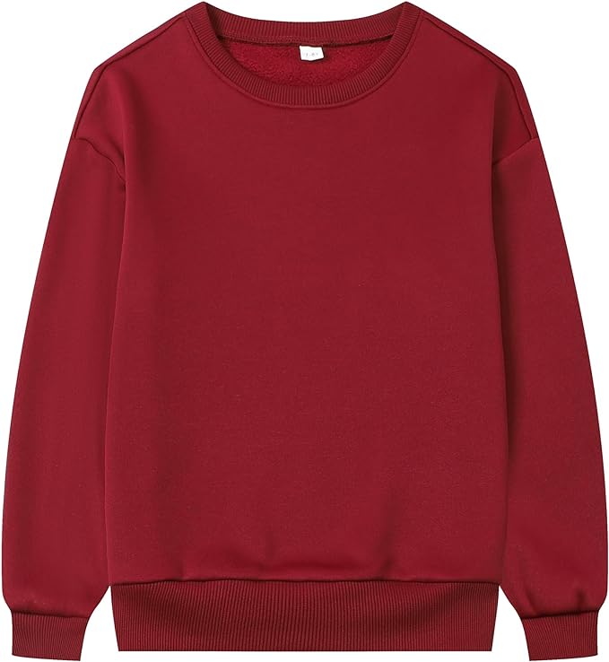 Ewbob Boys Sweatshirt Long Sleeve Pullover Kid Tops Crewneck Shirts