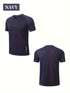 ZENGVEE 3pcs Breathable T-shirts with Reflective Stripes for Men