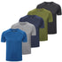 Men's 5 Pack Workout Shirts  Short Sleeve Athletic T-Shirts