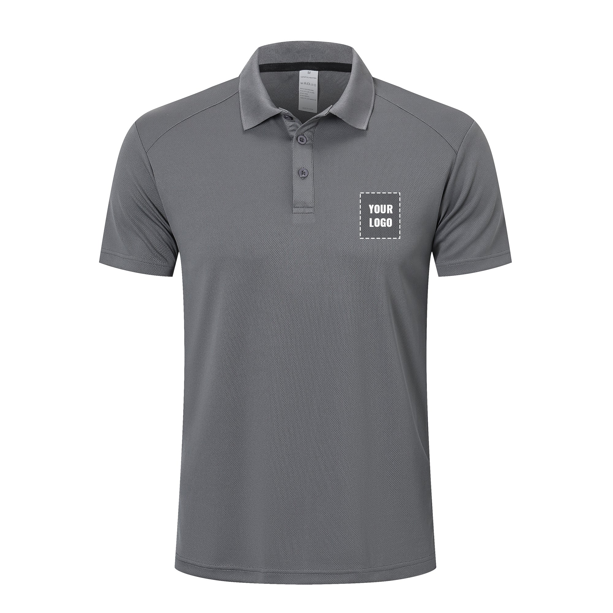 Men's Polo Shirt Short Sleeve T-Shirt Golf Polo Moisture Wicking Polo Shirts for Men Breathable Gym Sport T-Shirt for Golf Tennis Work