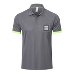 Gaiatiger Mens Polo Shirts Short Sleeve Breathable Golf Polo Collar Buttoned Mens Tops Gym Sport T Shirts