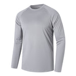 Mens UPF 50+ Swim Shirts Workout Long Sleeve Sun Protection