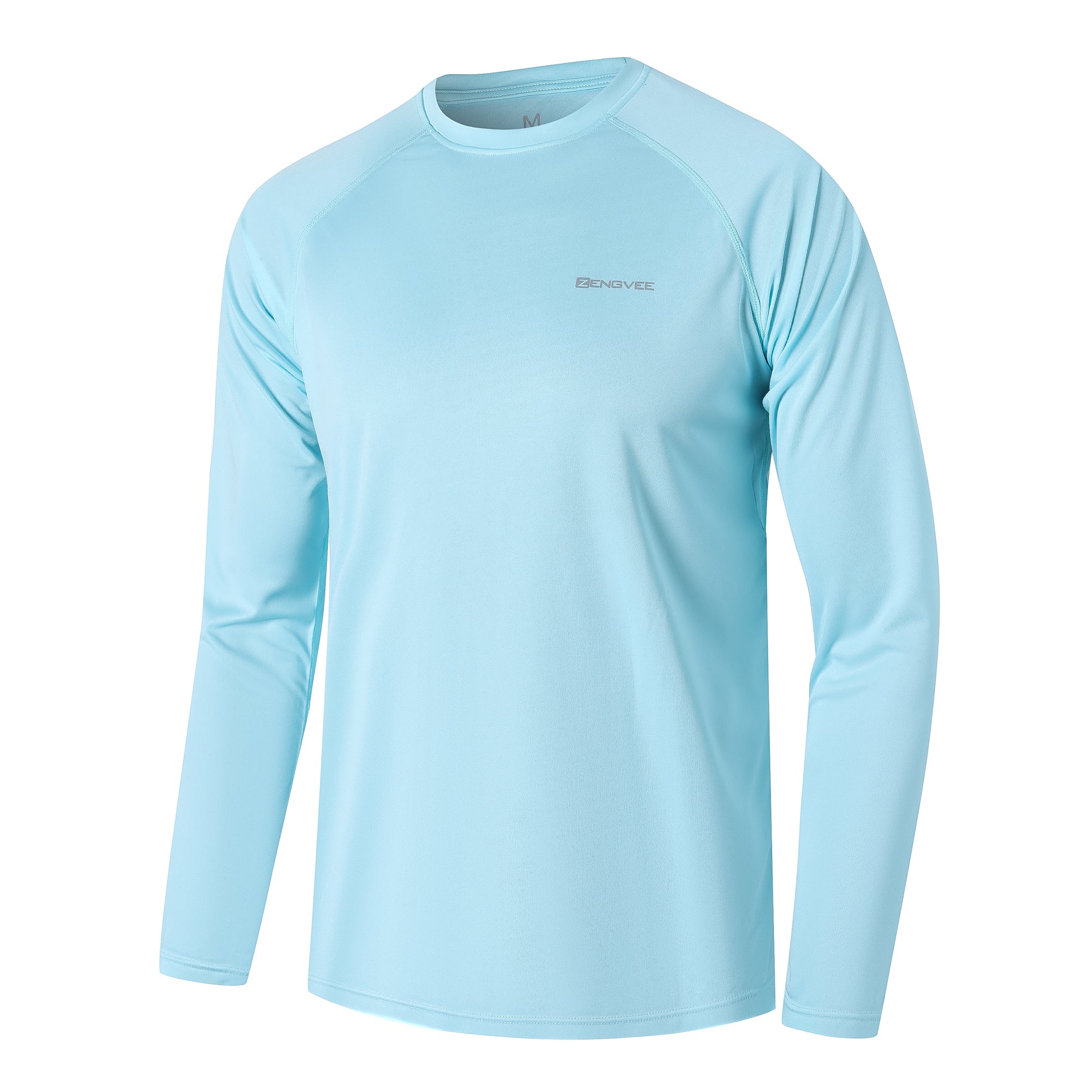 Mens UPF 50+ Swim Shirts Workout Long Sleeve Sun Protection