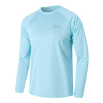 Mens UPF 50+ Swim Shirts Workout Long Sleeve Sun Protection