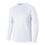 Mens UPF 50+ Swim Shirts Workout Long Sleeve Sun Protection