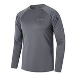 Mens UPF 50+ Swim Shirts Workout Long Sleeve Sun Protection