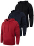 3 Pack Hoodies For Mens Casual Hooded Collar Essentials Hoodie Pullover Sweatshirts Long Sleeve Mens Shirts