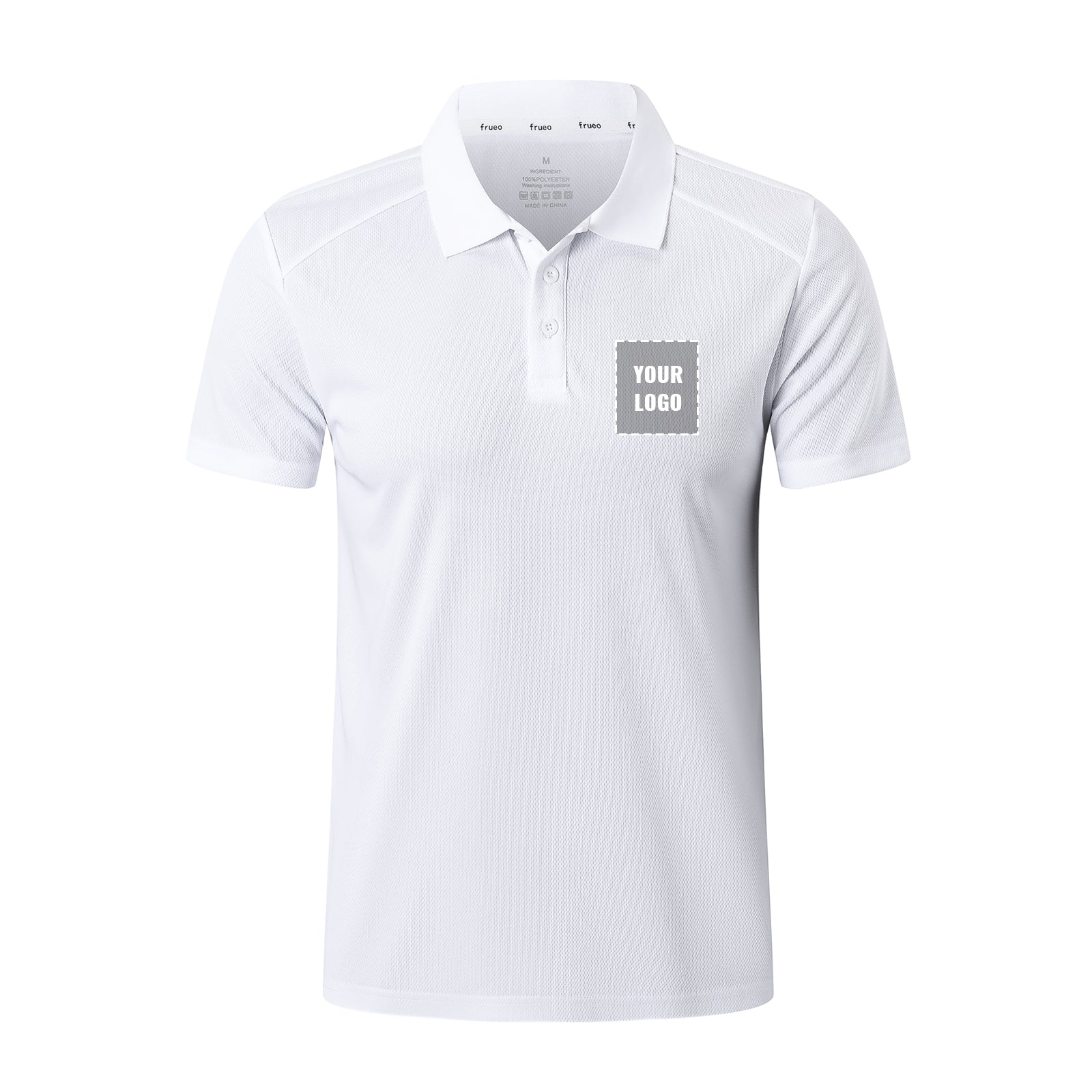Mens Polo Shirts Short Sleeve Quick Dry Lightweight Golf Casual Collared Tops Breathable Moisture Wicking Work Shirts